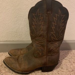 Ariat heritage western brown leather boots